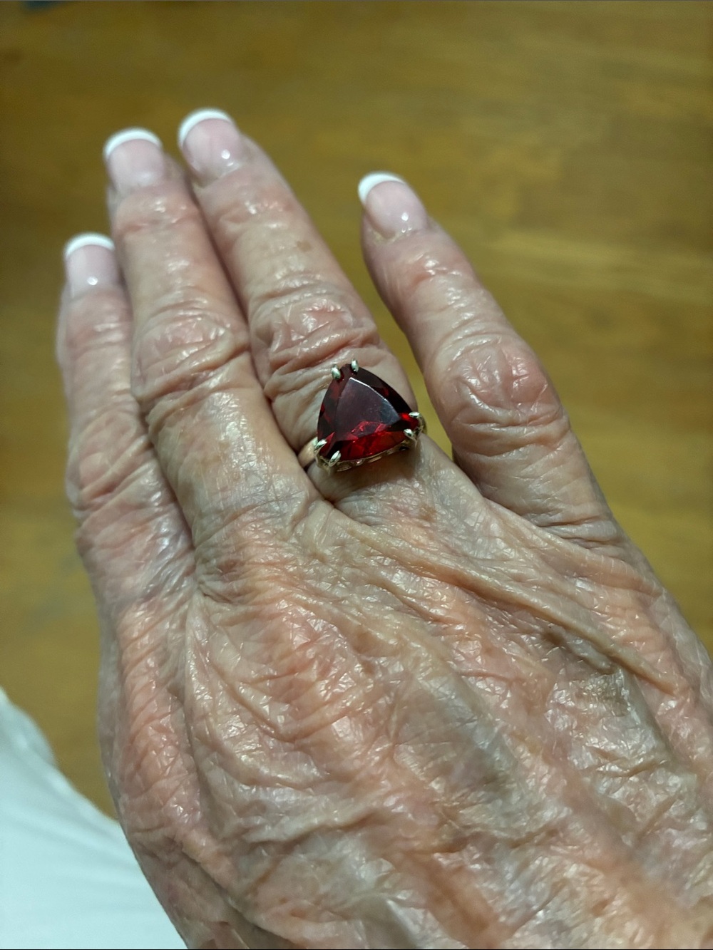 Natural Pink Tourmaline size 6 in sterling silver - Picture 4 of 7